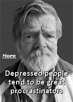 Depressed people tend to be great procrastinators. Procrastination means putting off for a later time what should be done now. The ''should'' may come from without, as with the teenager who dawdles over homework, or from within, as the author says, ''with me planting my garden''. When it comes from without, it's easy to see the rebelliousness that procrastination expresses. When it comes from within, it's hard to see immediately what purpose procrastination serves-but it may serve many.